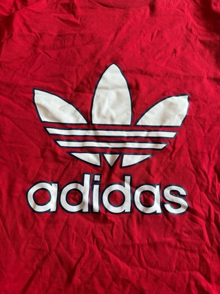 Camiseta Adidas Logo Grande Talla XL Roja
