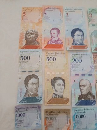 12 Billetes Venezuela Sin Circular