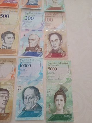 12 Billetes Venezuela Sin Circular
