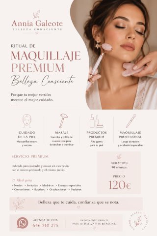 Servicio de Maquillaje Premium eventos especiales