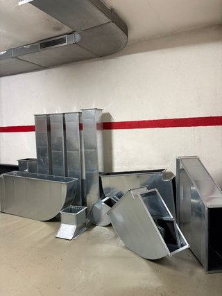 Lote Conductos HVAC Galvanizados