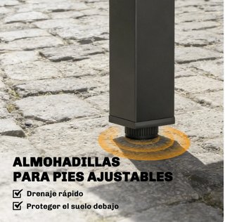 Mesa Comedor Exterior Extensible Gris