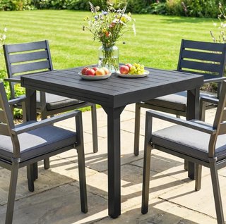 Mesa Comedor Exterior Extensible Gris