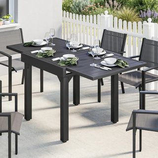 Mesa Comedor Exterior Extensible Gris