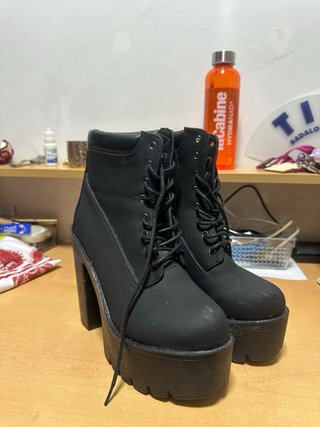 Botines de tacón negros Talla 37/38