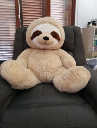 Lote de peluches: oso, vaca, elefante, perezoso
