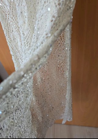 Vestido largo de punto GUESS con lentejuelas (Nuev