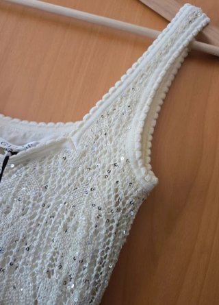 Vestido largo de punto GUESS con lentejuelas (Nuev