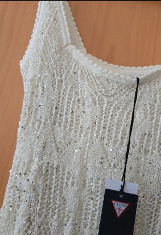 Vestido largo de punto GUESS con lentejuelas (Nuev