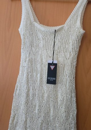 Vestido largo de punto GUESS con lentejuelas (Nuev