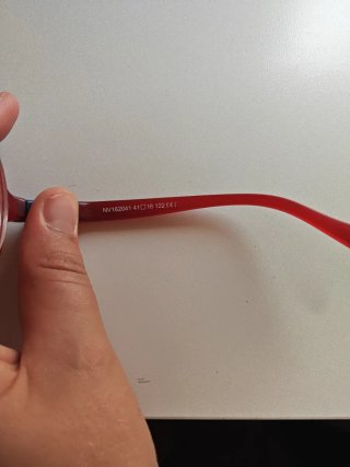 Montura de gafas roja