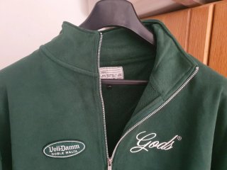 Sudadera Voll Damm XL Verde Media Cremallera. New!