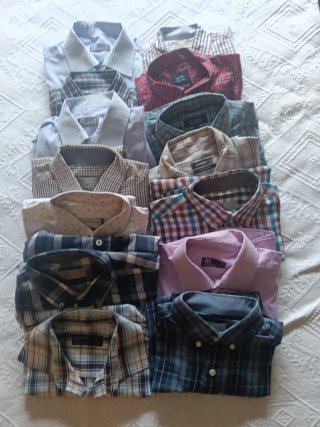 Lote 14 Camisas Manga Larga Talla S