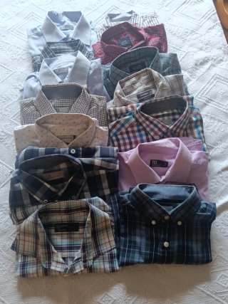 Lote 14 Camisas Manga Larga Talla S