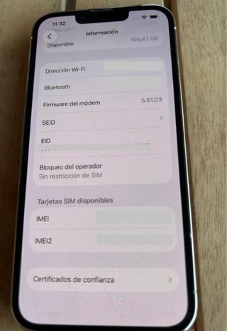 iPhone 13 PRO. Colore argento.
