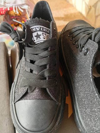 Zapatillas Converse Negras Brillantes Unisex