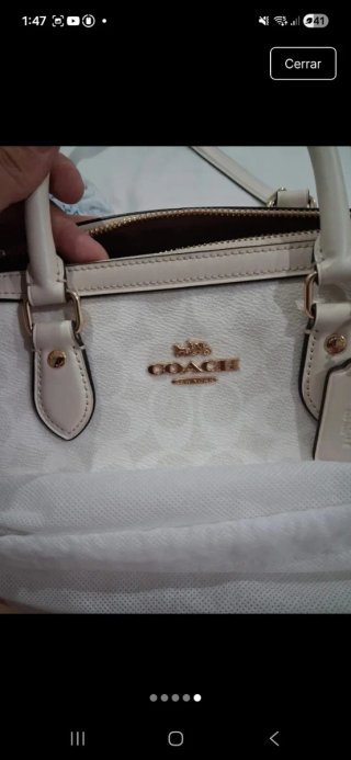 Bolso Coach Beige Monogram