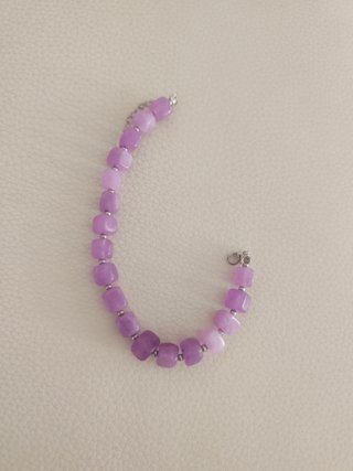 Pulsera Kunzita Natural Morada