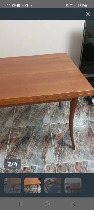 Mesa comedor y 6 sillas madera