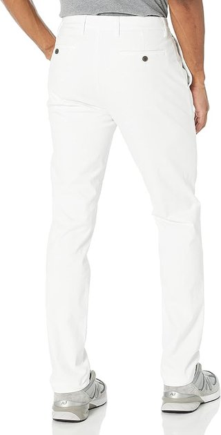 Pantalón Chino Elástico Blanco Talla 42