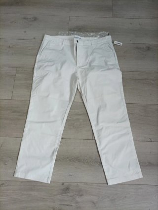Pantalón Chino Elástico Blanco Talla 42
