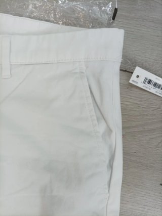 Pantalón Chino Elástico Blanco Talla 42