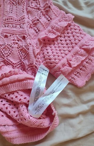 Cardigan Zara Rosa Bebé Talla S