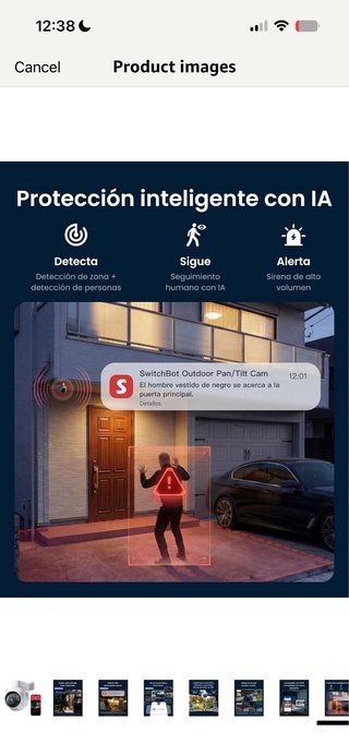 SwitchBot 3K Outdoor WiFi Surveillance Camera, AI