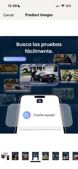 SwitchBot 3K Outdoor WiFi Surveillance Camera, AI