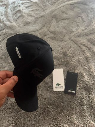 Gorro Lacoste Negro Multicolor