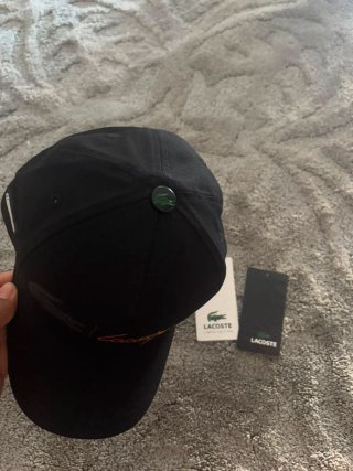 Gorro Lacoste Negro Multicolor