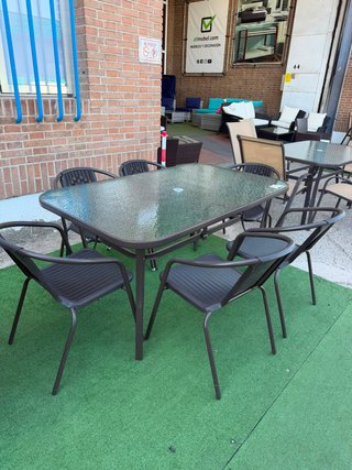 Mesa y 6 Sillas Comedor Terraza