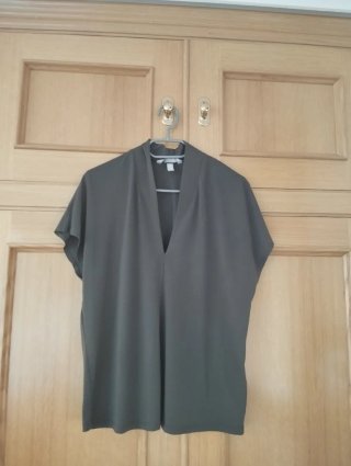 Blusa H&M verde oliva talla M