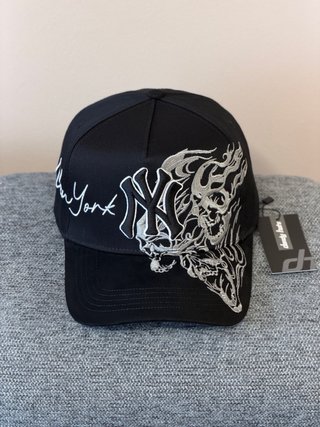 Gorra NY Negra y Plateada