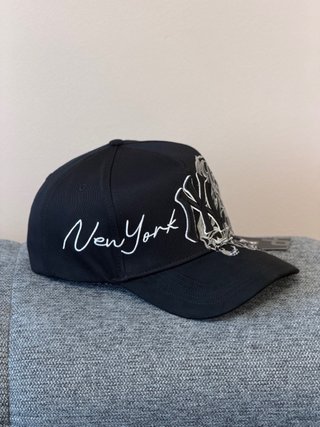 Gorra NY Negra y Plateada