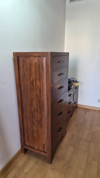Sinfonier madera maciza teca alta