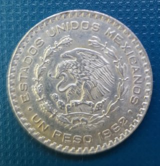 Monedas 1 Peso Plata Mexicana 1961-1963