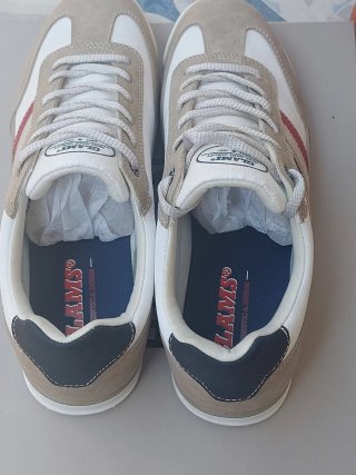 Sneakers GLAMS beige/bianche tg.41