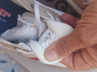 Sneakers GLAMS beige/bianche tg.41