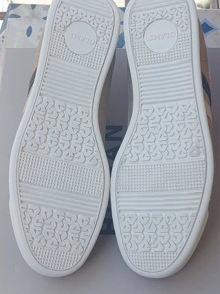Sneakers GLAMS beige/bianche tg.41