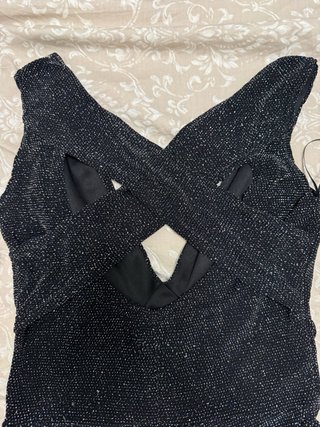 Mono brillante negro y plateado