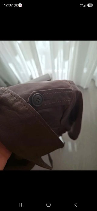 Chaqueta de cuero marrón mujer Talla L