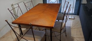 Mesa de comedor y 6 sillas