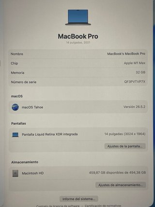 MacBook Pro M1 Max 32GB