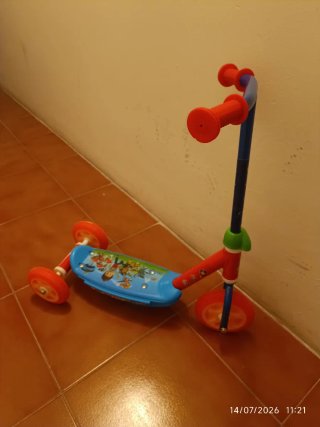 Patinete Patrulla Canina 3 ruedas
