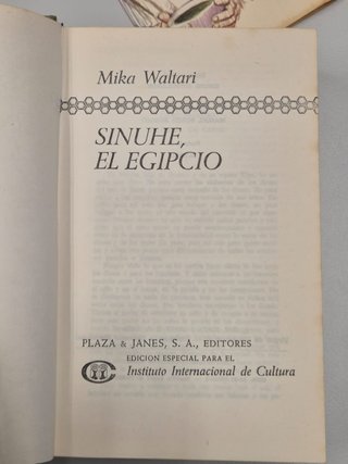 Sinuhe el Egipcio – Mika Waltari - 1974