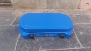 Hornilla de camping azul