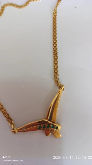 Gargantilla Oro 18K con Circonitas Verdes