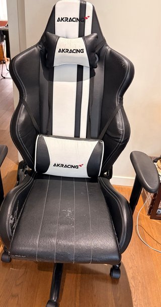 Silla Gaming AKRacing Negra y Blanca