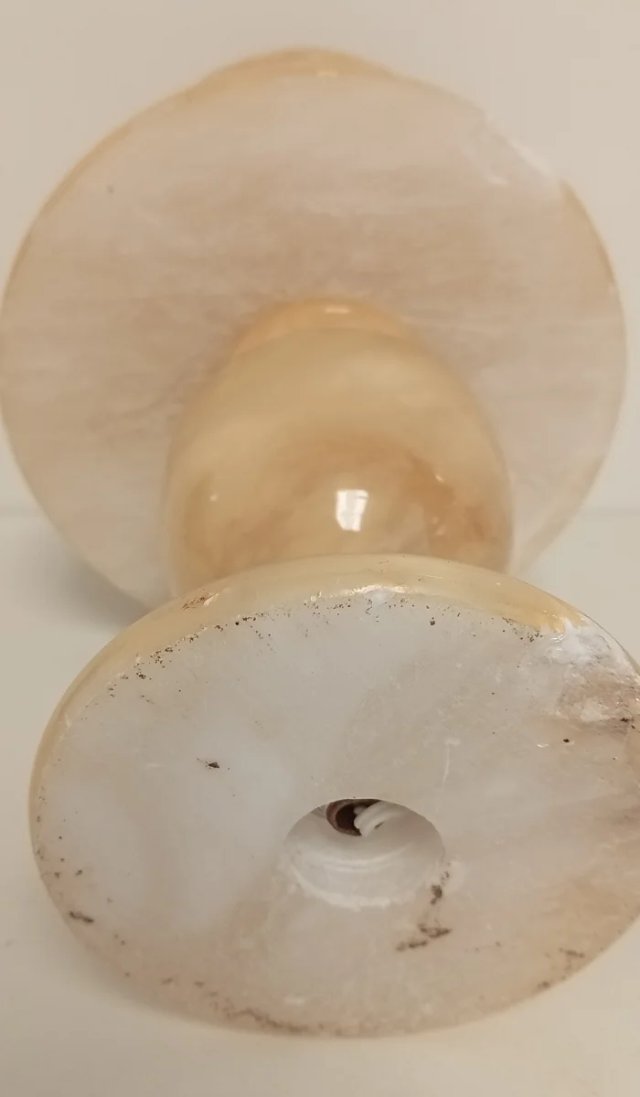 LAMPARA DE MESA ANTIGUA EN ALABASTRO